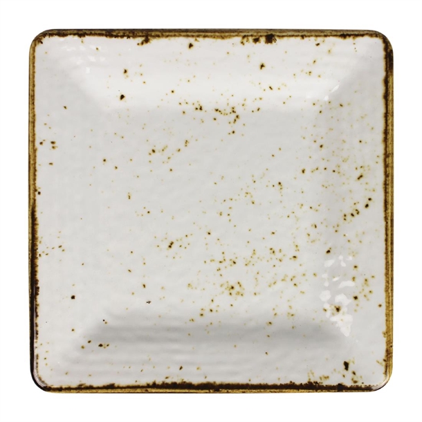 Steelite Craft Melamine Square Plates White 127mm (6 Pack)
