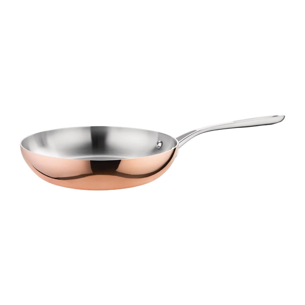 Vogue Copper Tri-Wall Frying Pan 24cm 1 Vogue Copper Tri-Wall Frying Pan 24cm