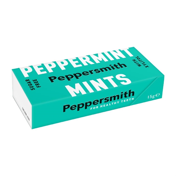 Peppersmith Mints - Peppermint 15g (12 Pack)