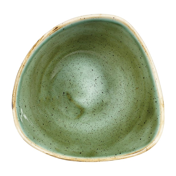 Churchill Stonecast Triangular Bowls Samphire Green 153mm (12 Pack) 1 Churchill Stonecast Triangular Bowls Samphire Green 153mm (12 Pack)