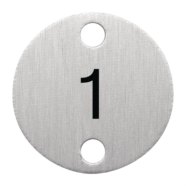 Olympia Table Numbers Silver (1-5) 1 Olympia Table Numbers Silver (1-5)