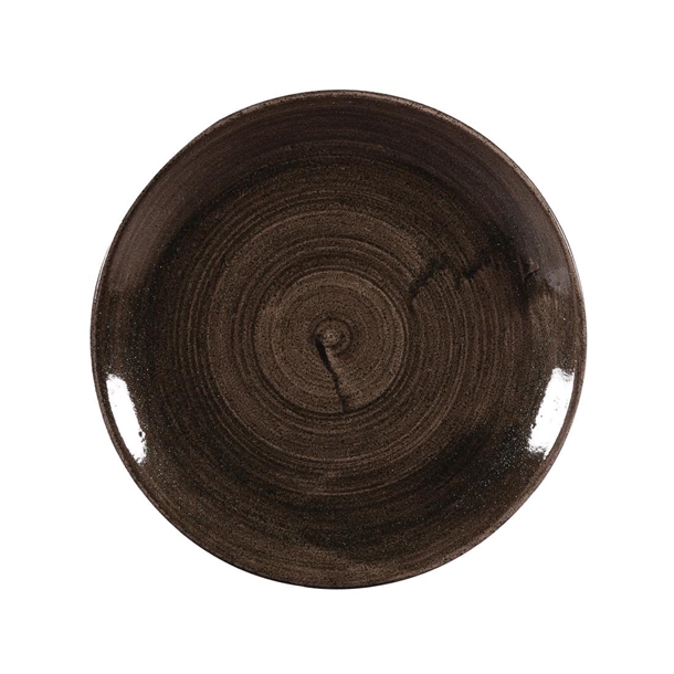 Churchill Stonecast Patina Coupe Plates Black 288mm (12 Pack) 1 Churchill Stonecast Patina Coupe Plates Black 288mm (12 Pack)