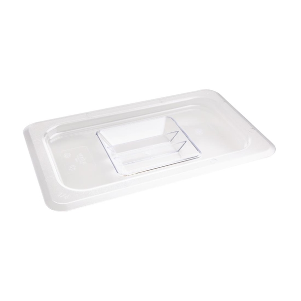 Vogue Polycarbonate 1/4 Gastronorm Lid Clear 1 Vogue Polycarbonate 1/4 Gastronorm Lid Clear