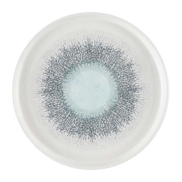 Churchill Studio Prints Fusion Aquamarine Chefs' Walled Plate 210mm (6 Pack)