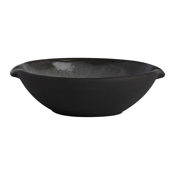 Steelite Gembrook Condiment Dish With Double Spout Grey 110mm (36 Pack)