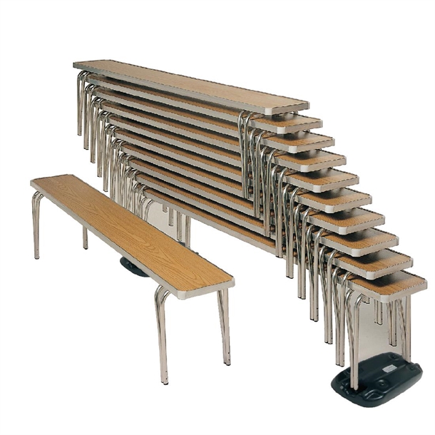 Gopak Contour Stacking Bench Oak Effect