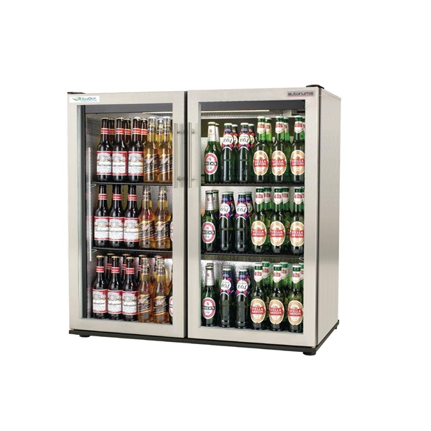 Autonumis EcoChill Double Hinged Door Maxi Back Bar Cooler Stainless Steel A210106