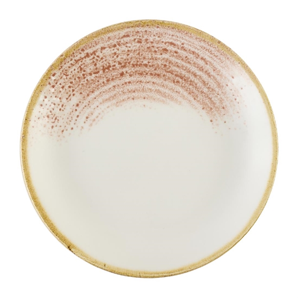 Churchill Studio Prints Homespun Accents Coral Coupe Plate 165mm (12 Pack)