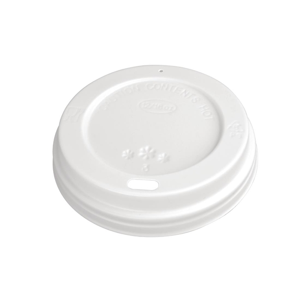 Fiesta Recyclable Coffee Cup Lids White 340ml / 12oz & 455ml / 16oz (1000 Pack) 1 Fiesta Recyclable Coffee Cup Lids White 340ml / 12oz & 455ml / 16oz (1000 Pack)