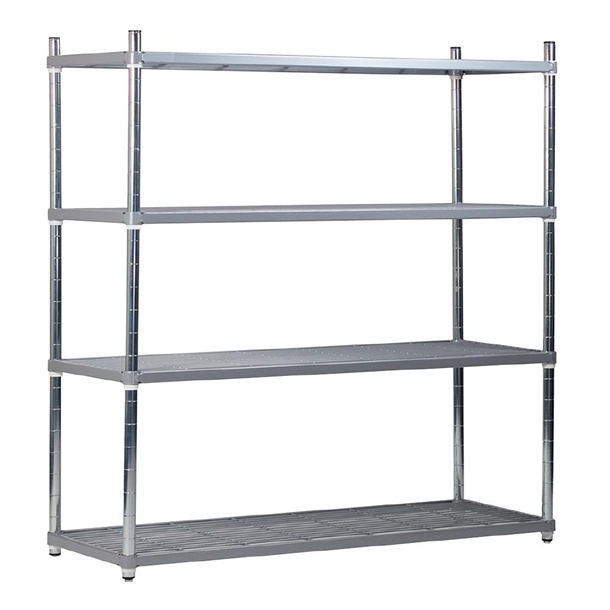 Craven 4 Tier Nylon Coated Wire Shelving 1700(H)x491(D)mm 1 Craven 4 Tier Nylon Coated Wire Shelving 1700(H)x491(D)mm